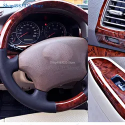 Wooden Interior Cover Trim Decoration for Toyota Land Cruiser 120 Prado FJ120 2003 4 5 6 7 2009 Car Styling Accessories