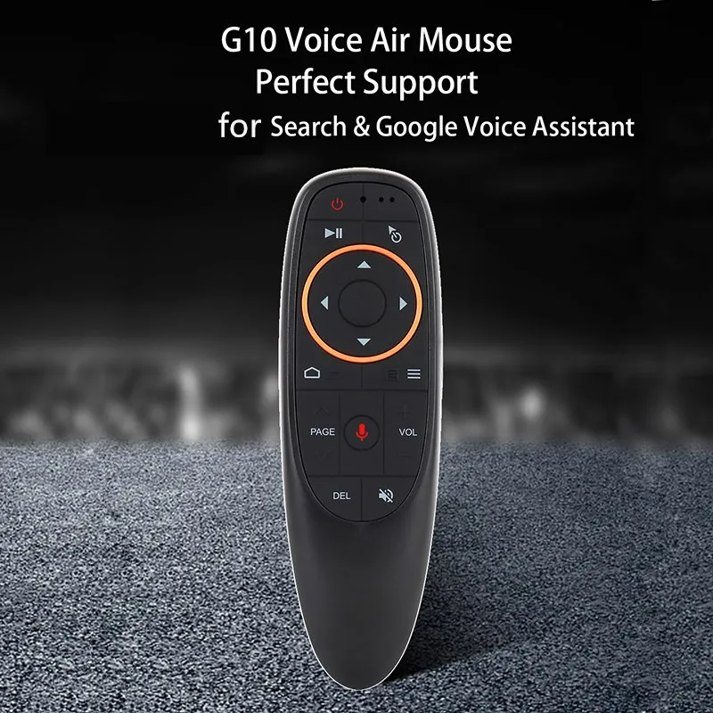 G10 Smart Voice Remote Control 2.4G RF Gyroscope Wireless Air Mouse IR Learning For Android TV Box PC