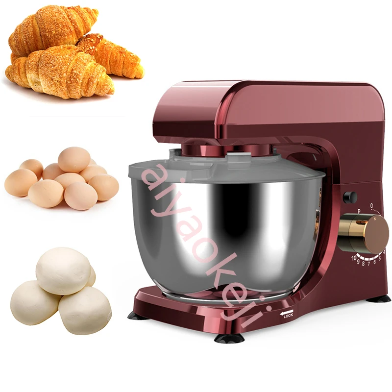 Electric Dough Kneading Mixer Blender Professional Kitchen Stand Food Mixer Dough Cake Bread Whisk Egg Beater