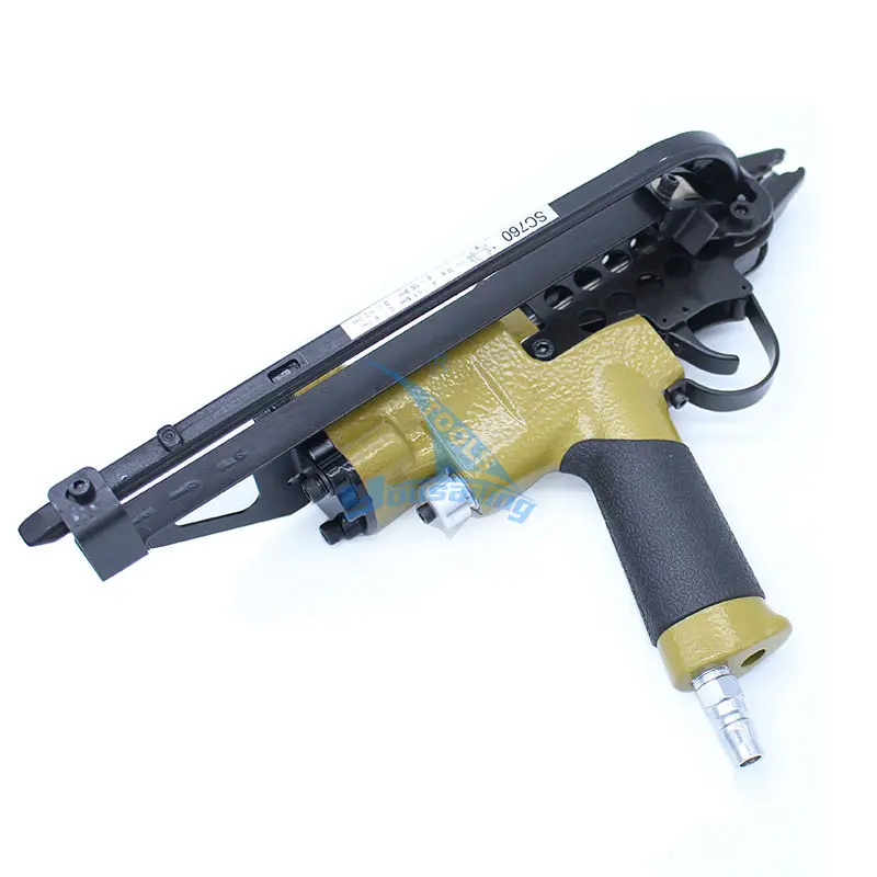 Free shipping High Quality SC760 Pneumatic C Shape Ring Plier Tool Air C-type Nailer Machine Cage Nail Gun Stapler