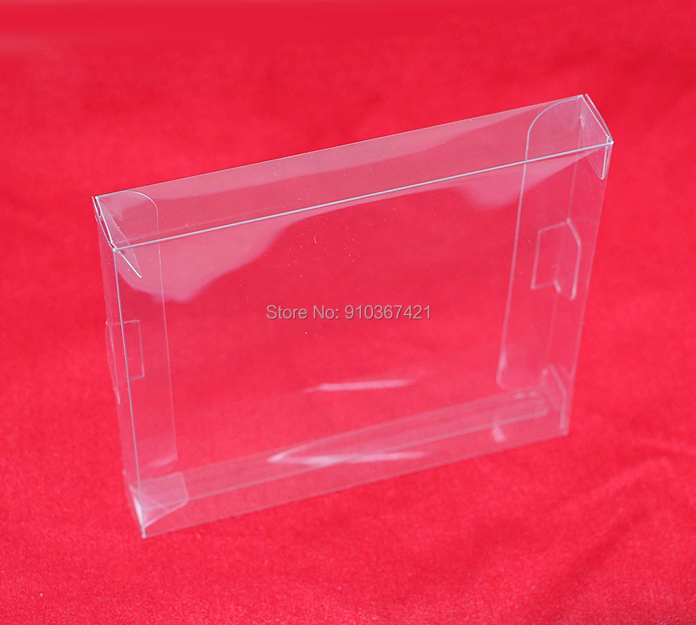 Custodia protettiva per carte da gioco in plastica trasparente trasparente di ricambio da 1 pz/lotto per scatole di carte PET da gioco con cartuccia NES