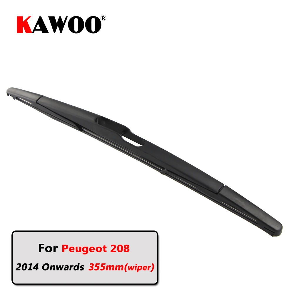 

KAWOO Car Rear Wiper Blade Blades Back Window Wipers Arm For Peugeot 208 Hatchback (2014 Onwards) 355mm Auto Windscreen Blade