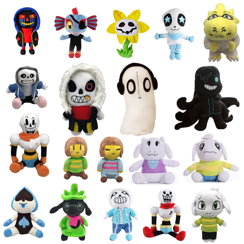 20 Styles Undertale Temmie Plush Toy Doll Undertale Sans Papyrus Ootopus Music Alphys Plush Stuffed Toys for Children Kids Gifts