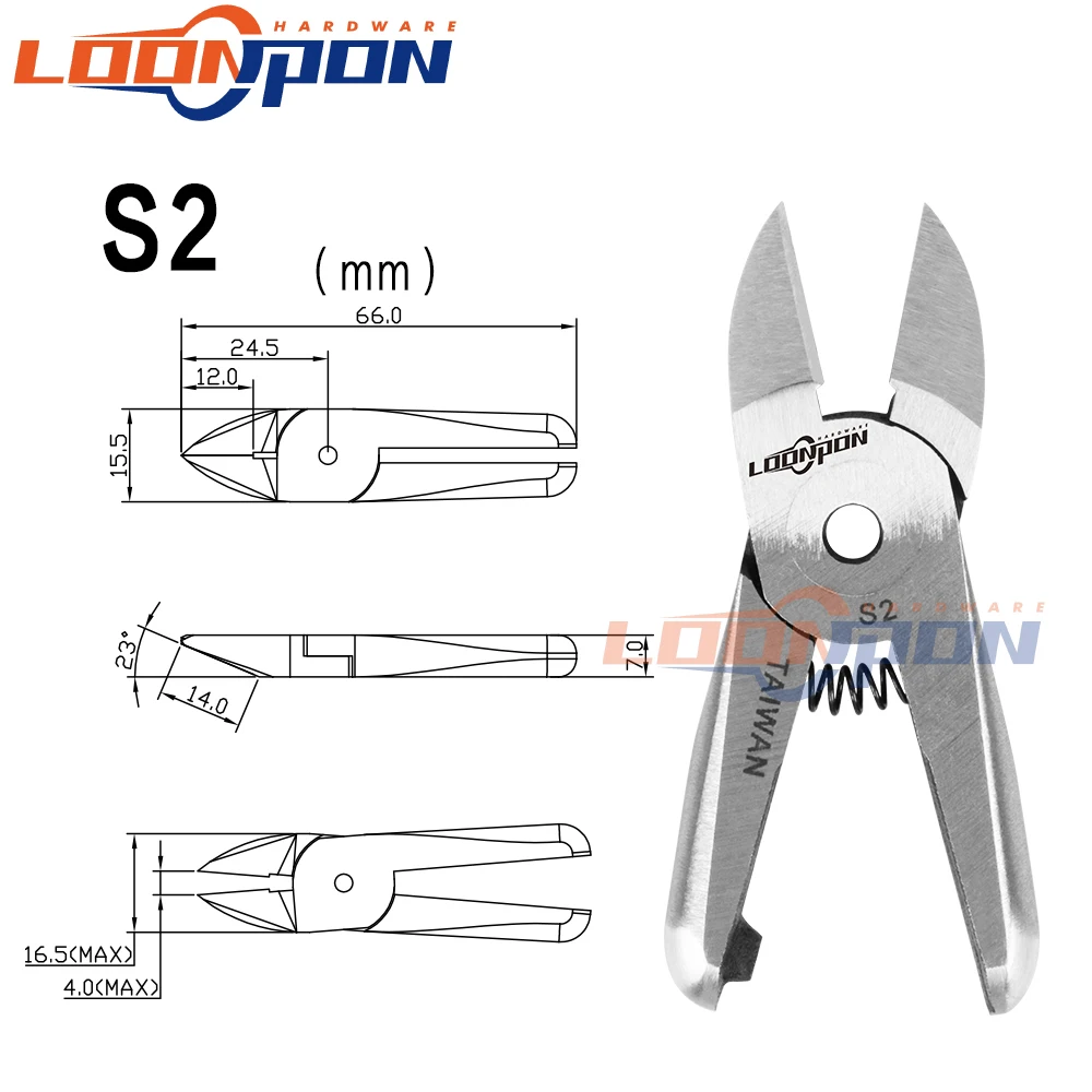 S2 Air Scissors Shears Cutter Head Nipper Pneumatic Crimping Pliers Tool Part for Terminal HS-5 Body