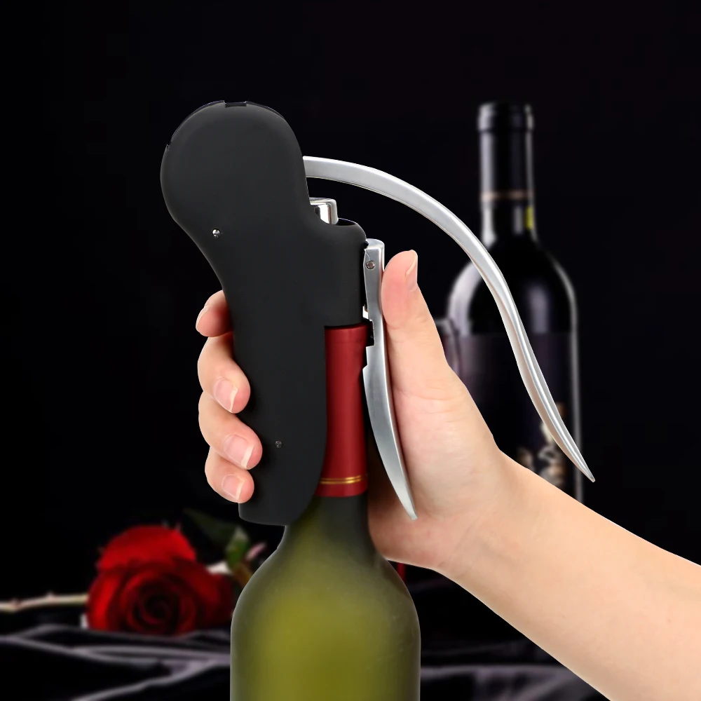 HOOMIN Convenient Bottle Openers Wine Tool Set Foil Cutter Bar Lever Corkscrew Cork Drill Lifter Kit Kitchen Accessories