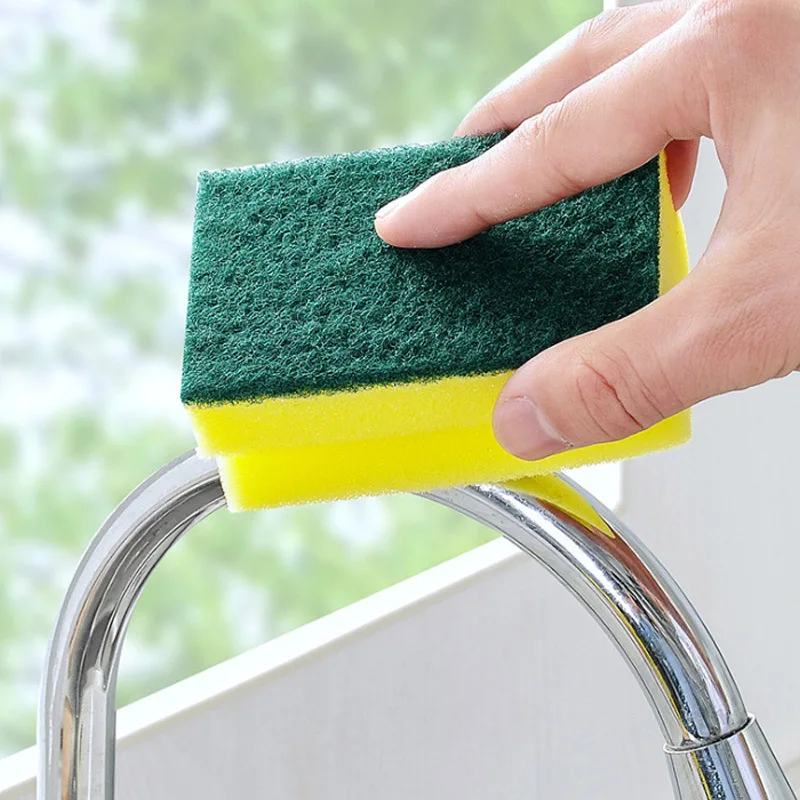 Dishwashing Scouring Pad Sponge Scrubber Goods For Cleaning Home Utensils Cookware Wash Up New Kitchen Small Items Sink Scourer