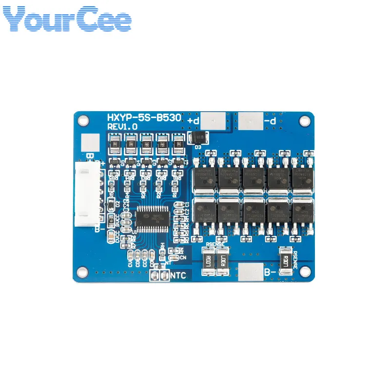 2/1pc 5S 18V 21V 30A BMS Lithium Battery Protection Circuit Board Lithium Battery Pack Balance Charging Charge PCB Module Cable