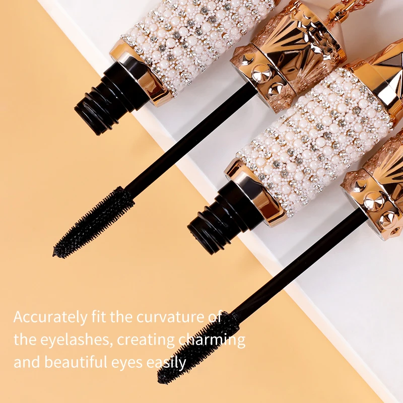 Queen Silk Fiber VIBELY Mascara 4D Black Eyelash Mask Volume Extender Curling Lengthening Eye Lashes Waterproof Quick Dry Makeup