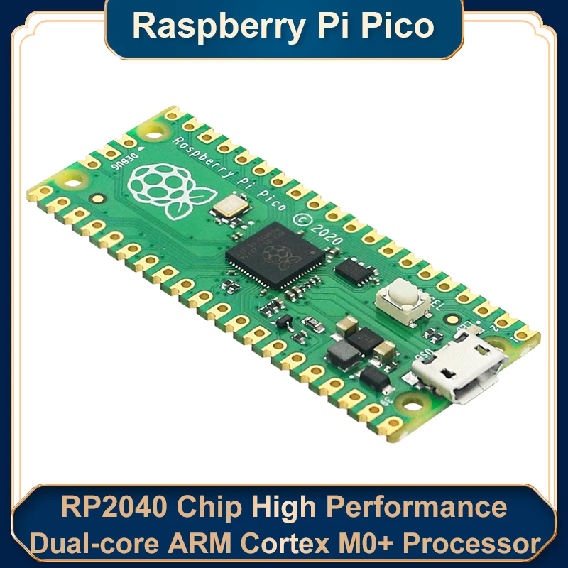 Offizielle Raspberry Pi Pico Board RP2040 Dual-Core 264KB ARM Low-Power Mikrocomputern High-Leistung Cortex-M0 + prozessor PICO