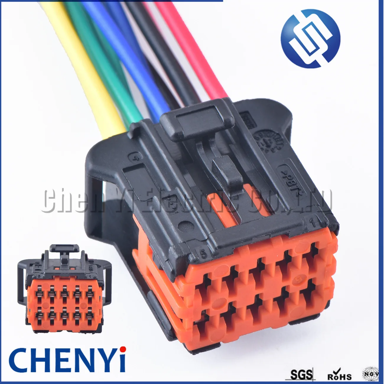 Connecteur de fil électrique automatique en plastique pour rétroviseur latéral, prise femelle, 10 broches par voie, 98816-1011, 98823-1011,
