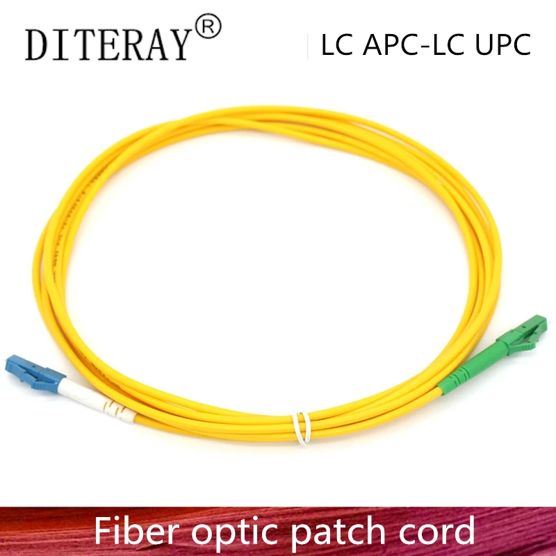 

10PCS/LOT LC/APC to LC/UPC Fiber Optic Patch Cord Cable LC-LC 3M Jumper Single Mode Simplex 2.0mm 3.0mm Optical Fibra Optica