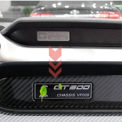 GT500 GT350 nameplate Decoration replacement Aluminum alloy center console stickers For 15-17 Ford Mustang Interior Accessories