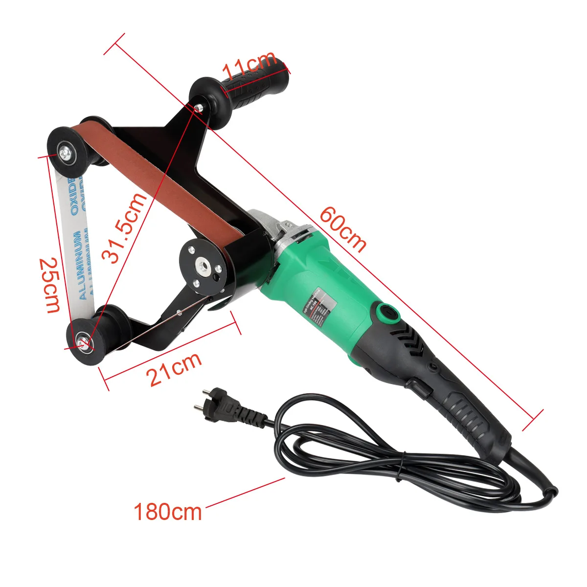 860W M10 Pipe Sander Attachment Adapter Converting Polishing Bearing Bracket Pipe Handheld 6 Speed Grinding Tool Angle Grinder