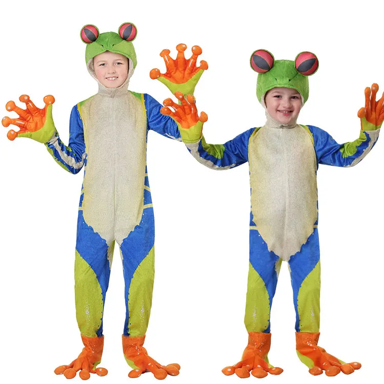 

Kids Boys Toddle Baby Frog Prince Cosplay Costume Little Frog Costume Animal Jumpsuit Fancy Dress Carnival Halloween Costumes