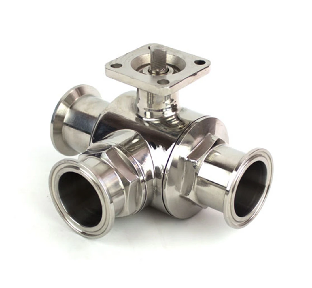 

3/4"19mm Tri Clamp 1.5" Ferrule OD 50.5mm 304/316 Stainless Steel Sanitary Ferrule Ball Valve Homebrew No Actuator 229 PSI