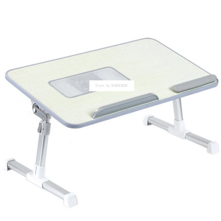 A8 Adjustable Height Foldable Laptop Computer Table Multipurpose Bed Table With Cooling Fan Angle-Adjustable Non-Slip Desktop