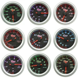 Dragon gauge 52mm 7 Color Backlight Car Boost Oil Temp Pressure Water Temperature RPM Meter Voage Tachometer Air FUel GAS Gauge