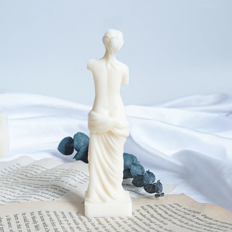 

Art Body Candle Resin Mold Fragrance Human Shaped Venus Goddes Silicone Mould A0NF