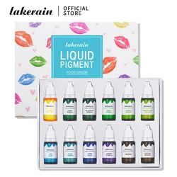 Dyes Soap Making Coloring Set Liquid Pigment Kit Safe Colorants for DIY Lip Gloss Candle Soap Making Water Oil Dual Use