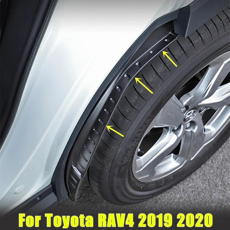 Mudguard 2Pcs Car Refit Rear Tire Fender Special Decoration Fender For Toyota RAV4 RAV-4 2019 2020 2021 Mudguard For 2021 RAV4