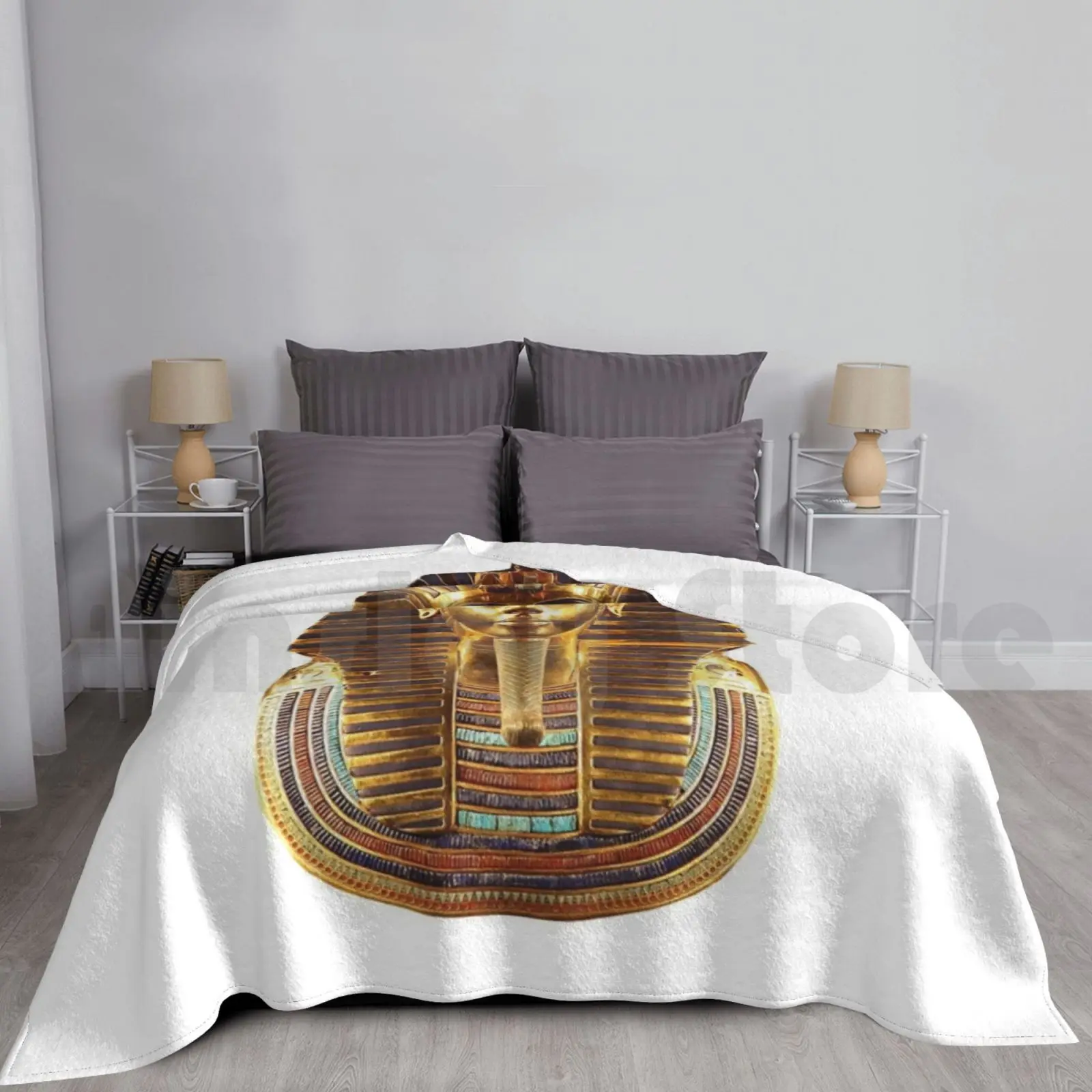 Egypt , Egyptian , King Tut Blanket Fashion Custom