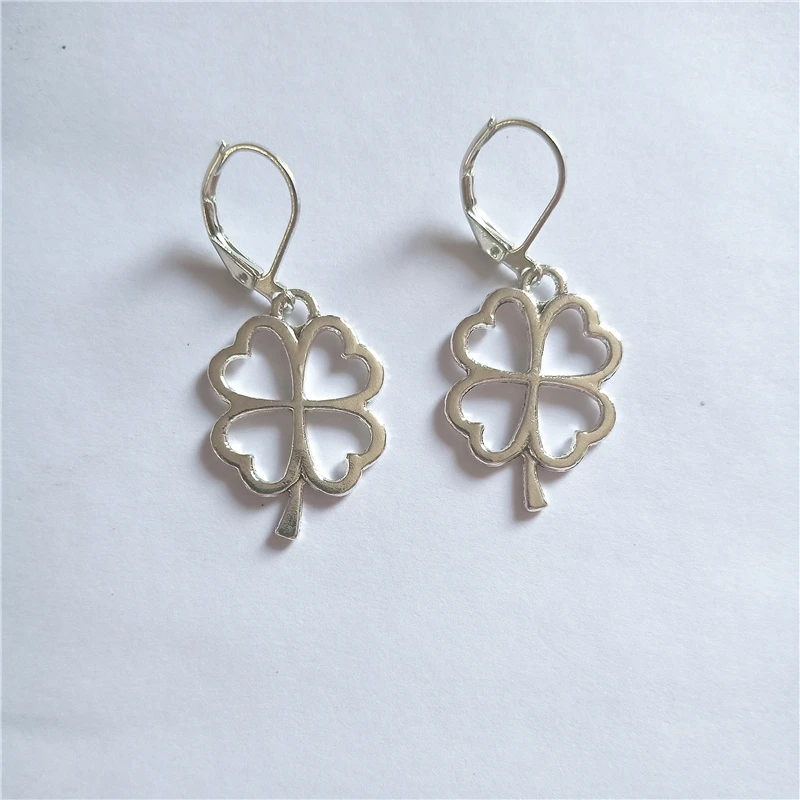 Clover Earrings Cute Leaf Earring Christmas gift for Girls Dangle Earring Lever Back Earrings