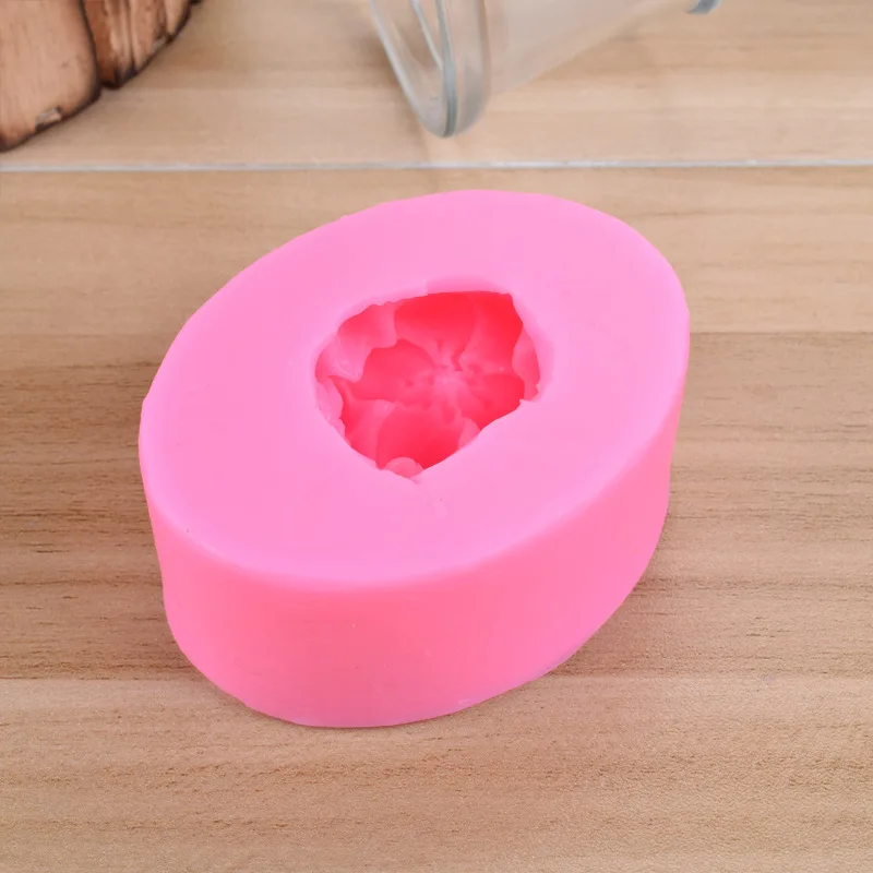 Siliconen Zeep Mal Voor Maken Rose Bloem Fondant 3d Diy Vorm Handgemaakte Cake Decorating Sugarcraft Moulds Silicon Mold Gereedschap