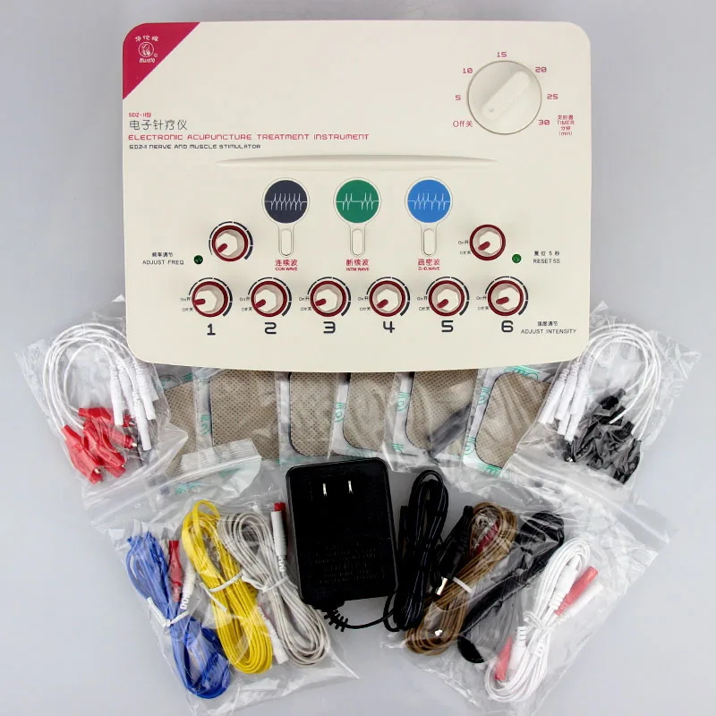 Upgrade SDZ-II Electronic Acupoint Acupuncturist Tens 6 Output Acupressure Needle Muscle Physiatry Knead Relax Apparatus