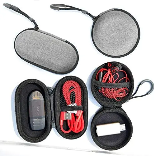 Custodia per auricolari portatile custodia per auricolari piccola custodia per Mini auricolari custodia protettiva antiurto in EVA per auricolari e cavi