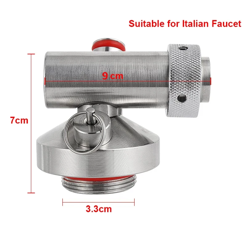 Imagem -03 - Dispensador de Mini Barril de Lança de Cerveja Dispensador de Mini Garrafador de Torneira Conector de Ajuste Rápido para Artesanato Garrafador de Cerveja Piquenique Aço Inoxidável