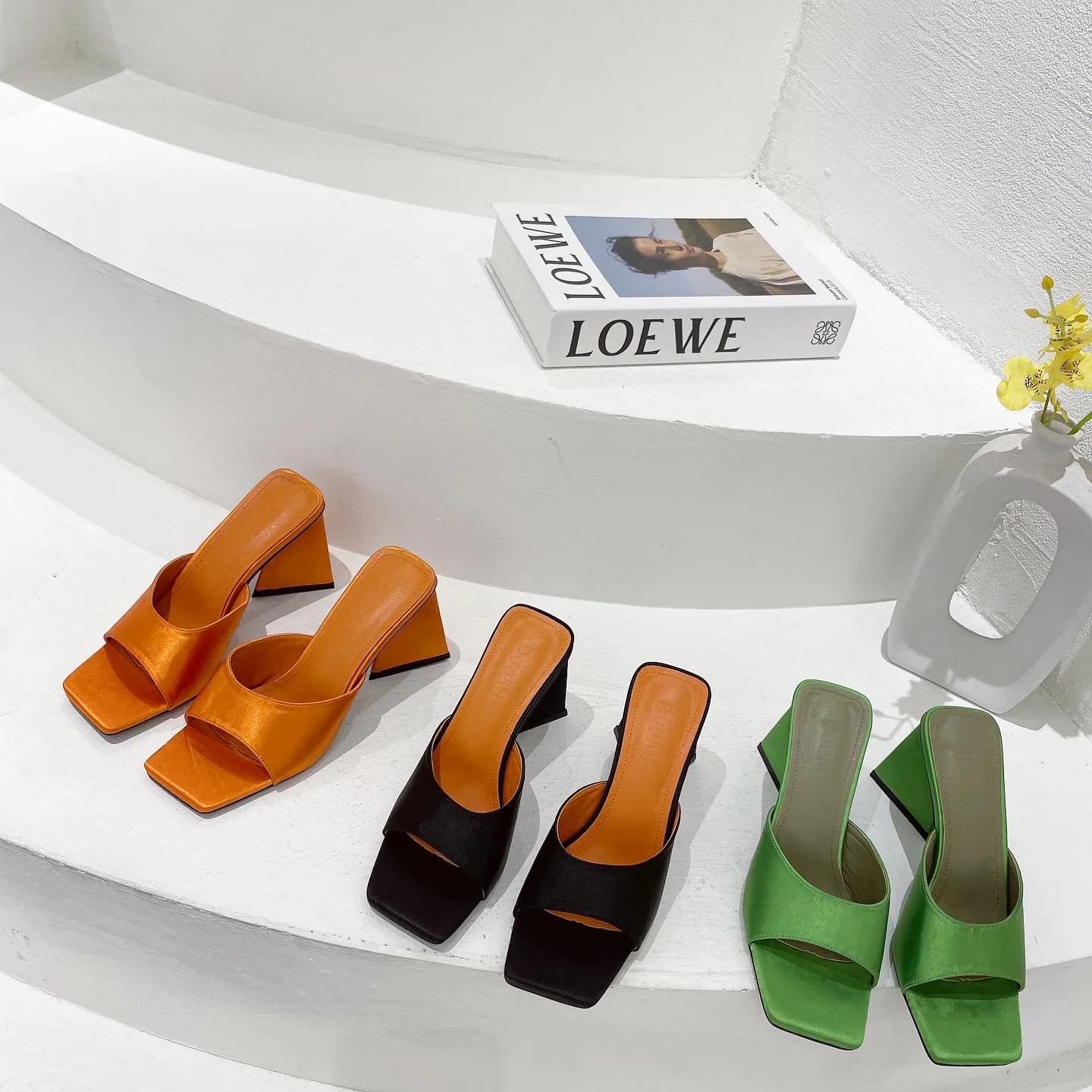 2021 Women Summer Sandals Slippers Strange Heels Mules Women High-heeled Slippers Ladies Slip on Party Nightclub Slippers