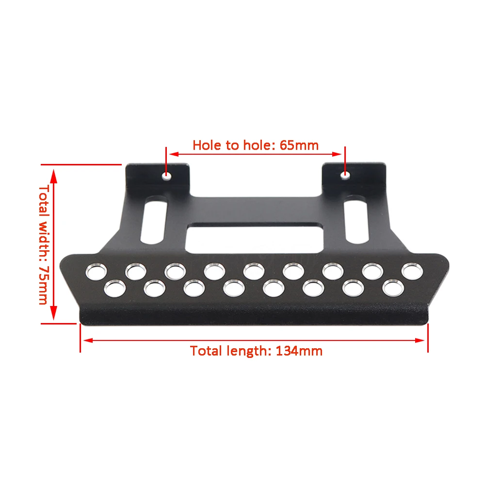 1 Set Aluminum Alloy Side Pedal Plate Tough Armor Metal Slider for 1/10 RC Crawler Axial SCX10 90046 90047 TF2 Upgrade Parts