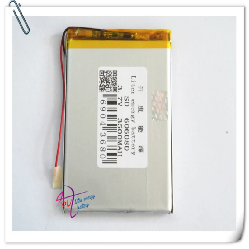 Bateria de energia litro 606080 3.7v 3500mah, bateria de íon de lítio polímero/íon de lítio para brinquedos, banco de energia, gps, mp3,mp4