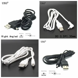 90 Right Angle DC 2A Power Plug USB Convert To 3.5*1.35mm/DC 3.5*1.35 L Shape Right Angle Jack With Cord Connector Cable 1m 3ft
