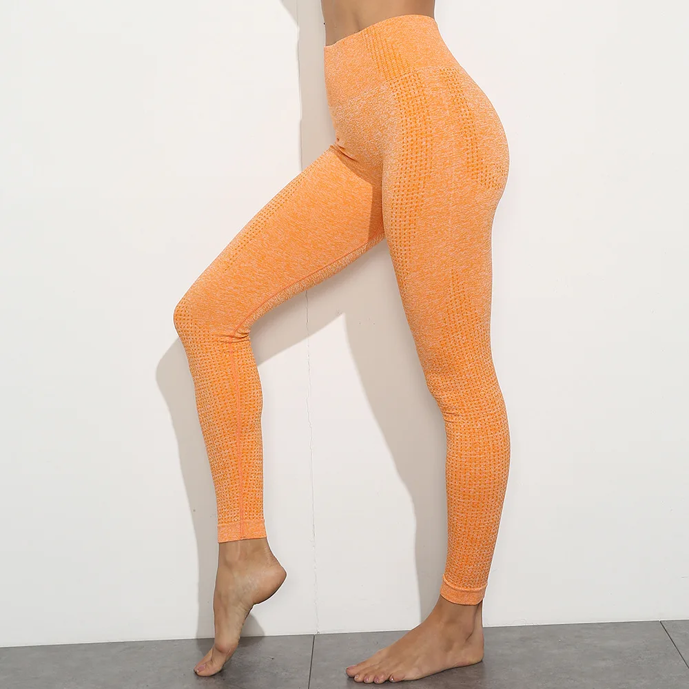 Leggings sans couture pour femmes, sous-vêtements taille haute, pantalon de Yoga, de sport, Sexy, Lingerie, hanches, survêtement, pantalon moulant tricoté