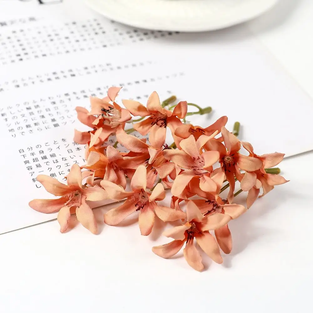 20PCs Seide Künstliche Orchidee Blumen Kopf Gefälschte Blumen Für Home Zimmer Hochzeit Dekoration DIY Vasen Girlande Geschenke Zubehör – Detail 7