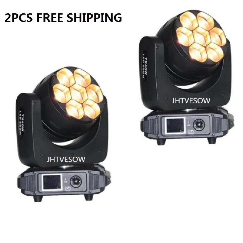 

led zoom wash beam move head 7x40w rgbw moving heads dj light disco led dmx512 night party wedding rainbow effect point control