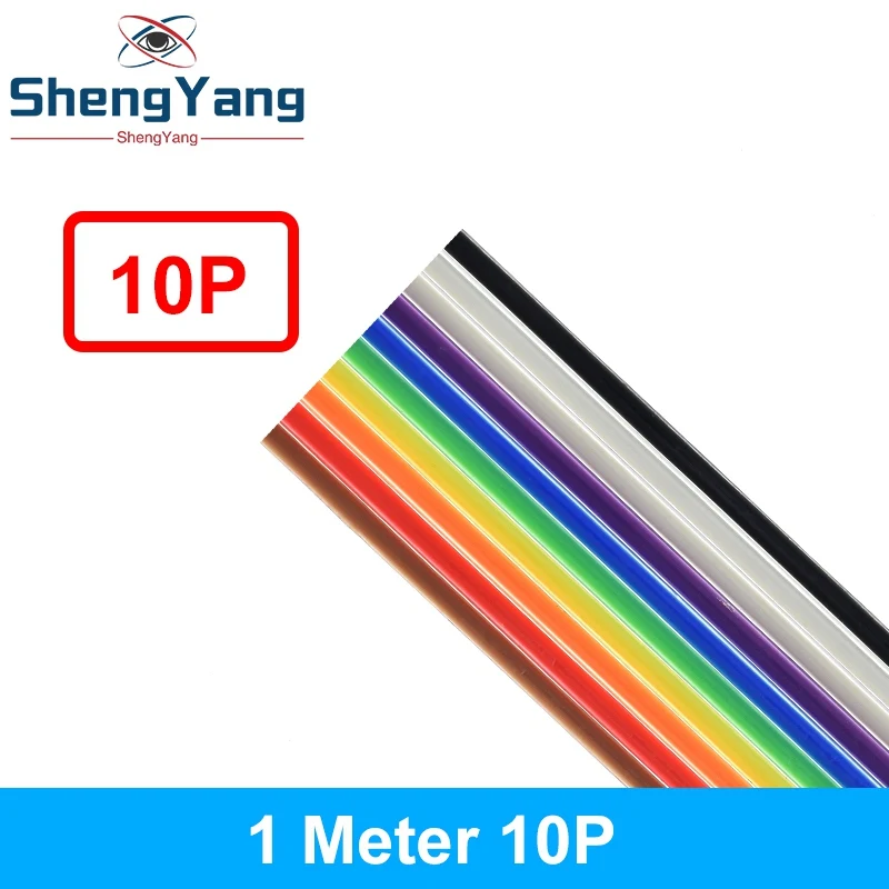 1/3 Meter 10P/12P/14P/16P/20P/26P/34P/40P/50P 1,27 mm Rastermaß Farbiges Flachbandkabel für DuPont-Draht für FC für Dupont-Stecker – Detail 4