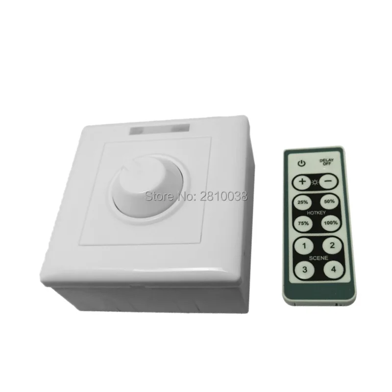 2 pcs/lot Infrared low voltage led dimmer DC12-24V panel led dimming controller 1CH led dimmer switch for led lamps