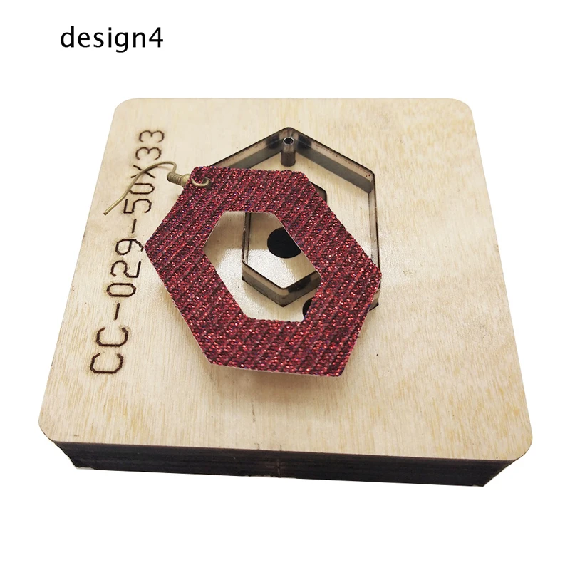 DIY leather craft girl ear ring die cutting knife mould template pattern multi design