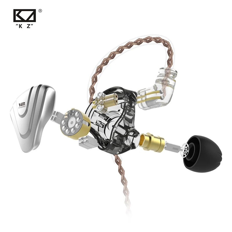 KZ ZSX Terminator 5BA+1DD 12 Unit Hybrid In-ear Earphones HIFI Metal Headset Music Sport  KZ ZS10 PRO AS12 AS16 ZSN PRO C12 DM7