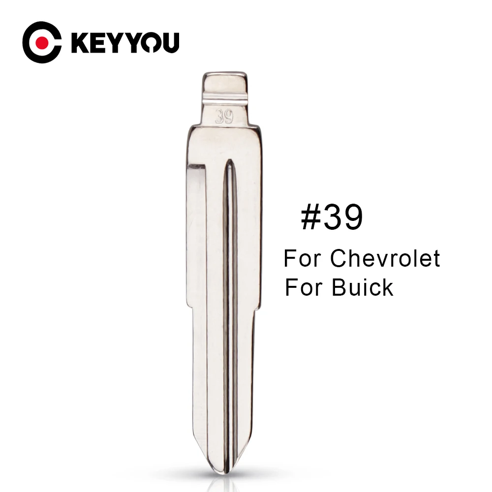 KEYYOU 1pc #39 Ucut Blade For Chevrolet Lova (Right Blade) Remote Car flip Key Blank Keyless Entry System