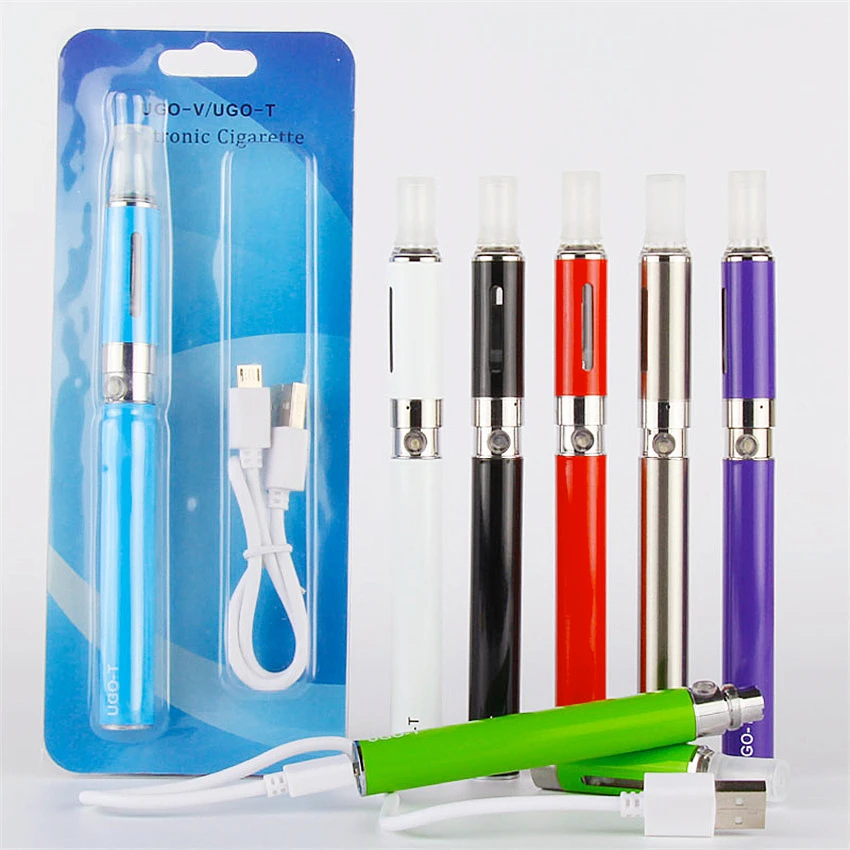 1Set Top Electronic Cigarette UGO MT3 Vaporizer Blister Kit 900mah 510 Thread Vape Pen UGO-T Battery 2.4ml MT3 Atomizer Vaper