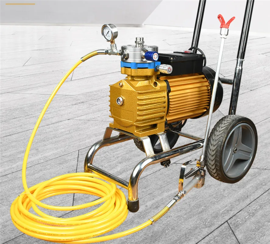 

4500W/22L Big Flow Doubel Guns High-pressure Airless Wall Paint Spraying Machine For Latex Paint emulsion varnish Coating Paint