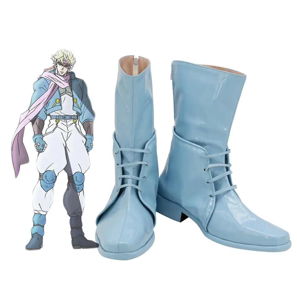 JOJO Caesar Shoes Cosplay JoJo's Bizarre Adventure Caesar Anthonio Zeppeli Cosplay Boots Leather Shoes Custom Made