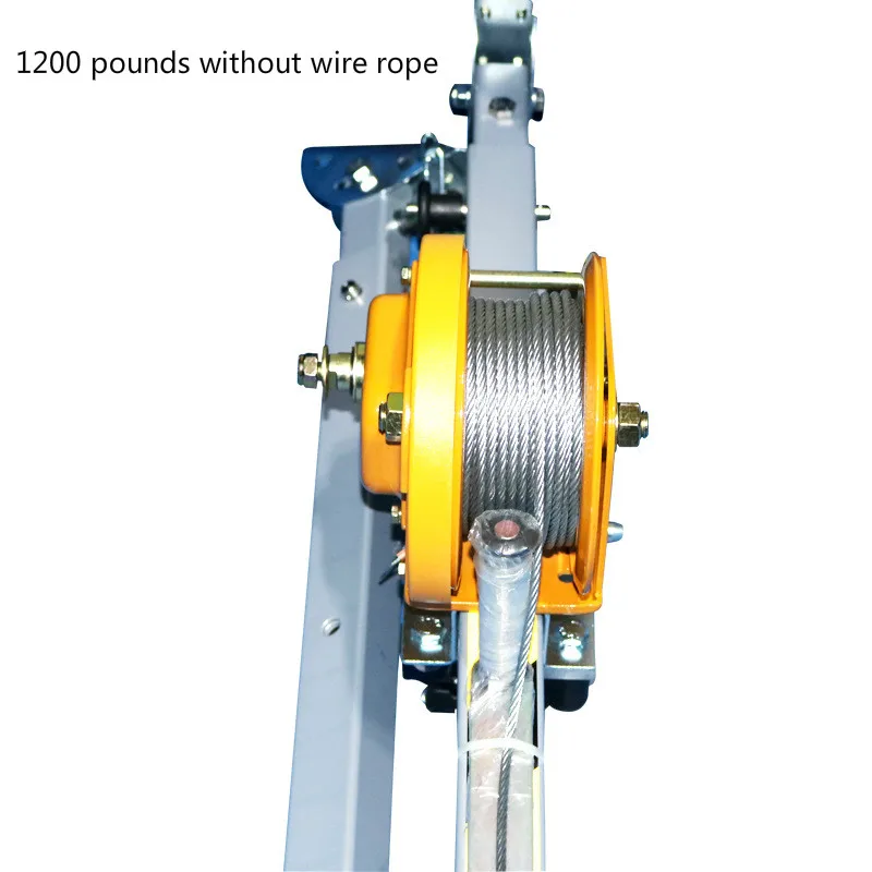 Capstan manuale autobloccante da 1200 libbre con cavo metallico