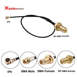 5 Stuks U. Fl/Ipx Ipex Ufl Naar Sma Vrouwelijke Mannelijke Antenne Wifi Pigtail Kabel Ufl Ipex 1.13Mm Rf Kabel 17Cm