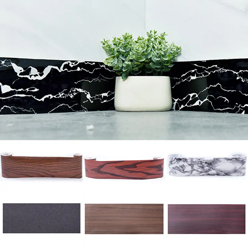 5M Self-Adhesive Baseboard Wall Stickers Transmission Skirting Board Window Sill Floor Ceramic Tile Sticker Corner Waist Line