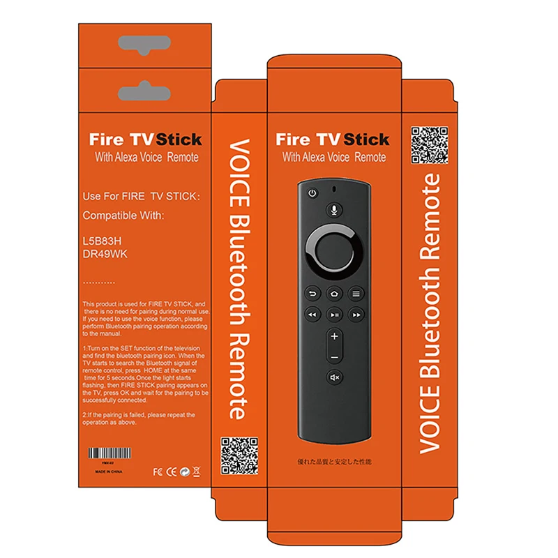 Pilot Led przenośny pilot do telewizora Amazon Fire Stick/fire Tv Cube/fire Tv pilot do telewizora L5b83h Abs