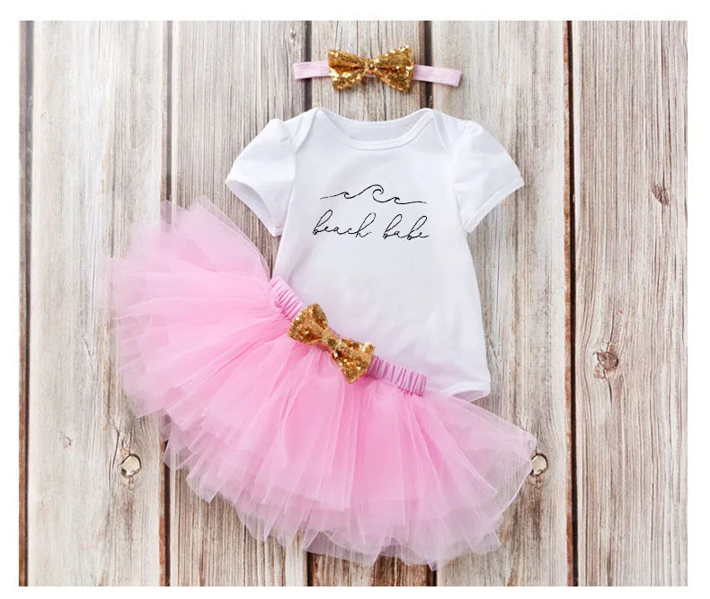 Beach Baby Outfit Hawaii Mom and Daughter Matching Clothes 2021 Girl Baby Clothing Letter Fashion Matching Outfits M